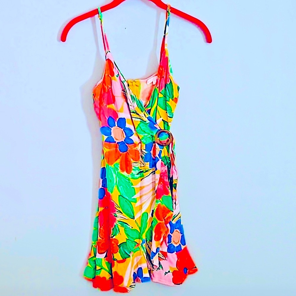 Gianni Bini Tropical Floral Dress  S